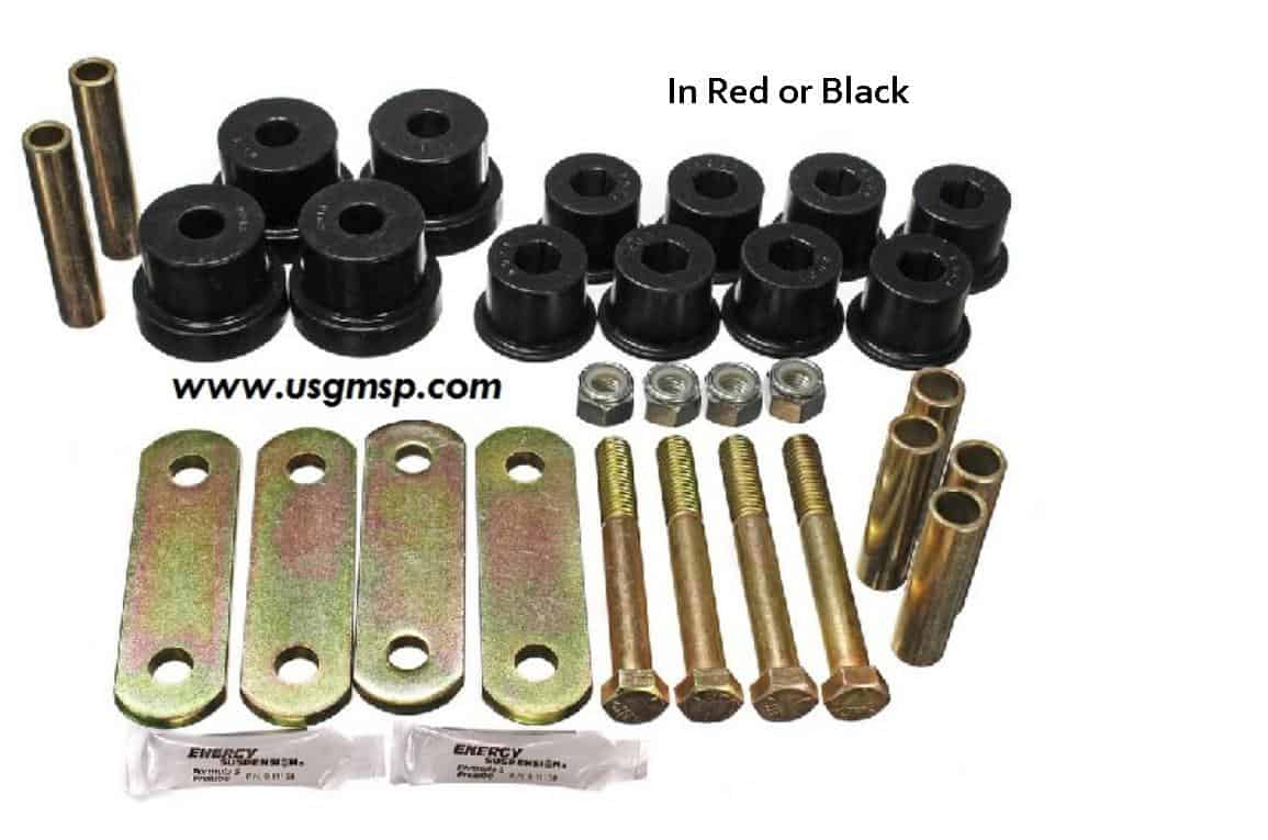 Leaf Spring Shackle Bushing Kit: 67-81 F - With Front Bushes - MULTI